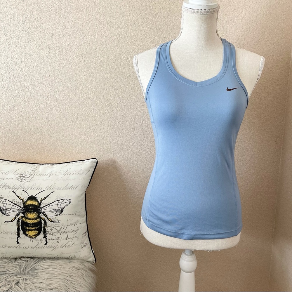 Nike dri fit blue running tank top XS
